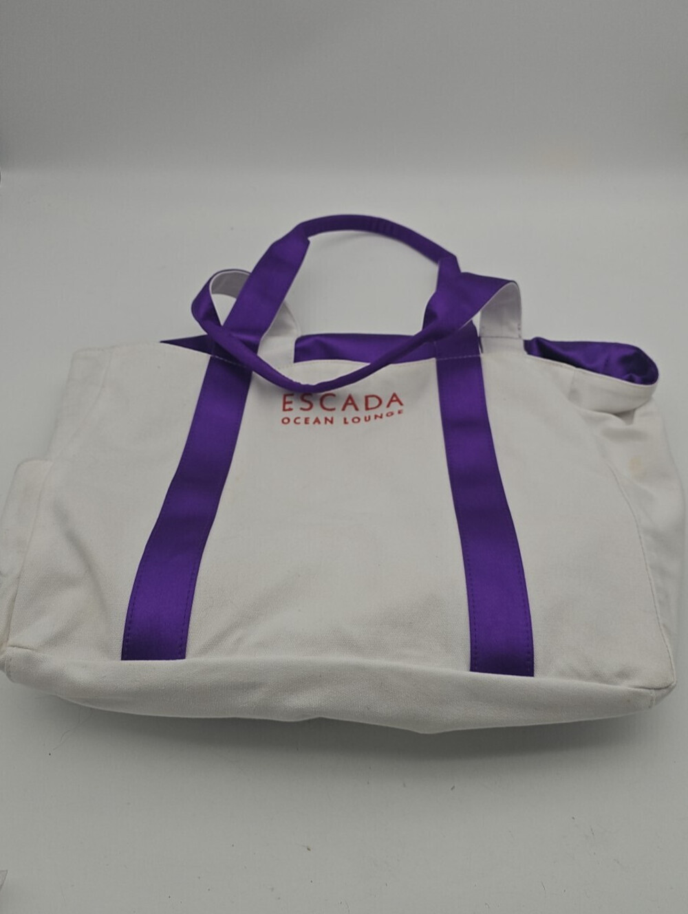 NEW Canvas Escada Ocean Lounge Bag / Beach / Shopping / Sleep Over / Tote 2stain